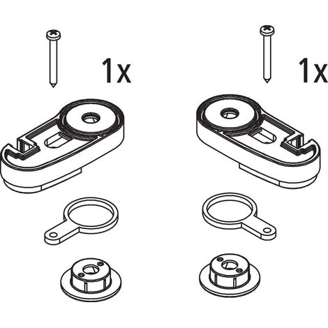 Kermi Lager Set oben, EBDI017, Weiß, 2535004