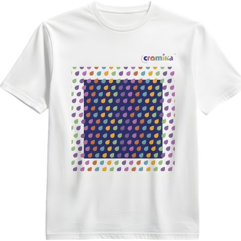 T-shirt cromika arte e comfort in cotone naturale misura extralarge - xl - modello colorful drops - confezione 1