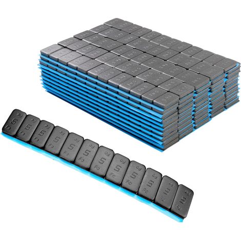 JOMAFA (3378x50M, 600 Pesos de Equilibrio de Llantas Contrapesas para equilibrado de Ruedas  50 Tiras de 12 ud x 5 Gramos  Color Negro  Pesas Adhesivas para balancear, 600)