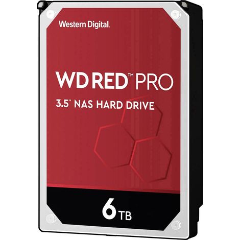Western Digital RED PRO 6 TB 3.5" 6000 Go Série ATA III (1/2)
