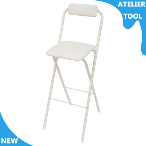 ATELIER Chaise de bar pliable haute chaise pliante salle à manger Tabouret pliant portable indépendant (1/5)