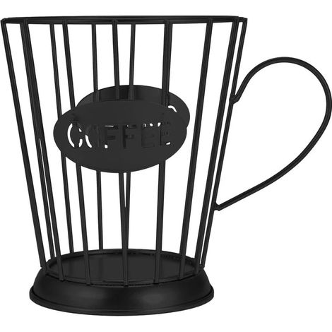 Support Pour Capsules Café - En Métal Peint - Structure Creuse Pour Aération - Convient Pour Machines À Café Expresso - 1 Pièce