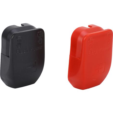 paire de bornes de batterie à déconnexion rapide (rouge +, noir +), connecteurs en laiton avec couvercle.