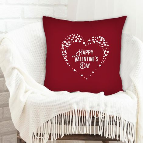 Housse de coussin décorative doux pour canapé ou lit décoration de la saint-valentin