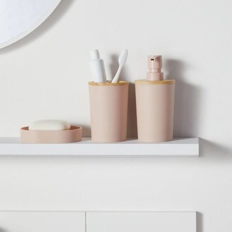 Set de accesorios de baño TODAY UTILITY 6 piezas Rosa (1/3)