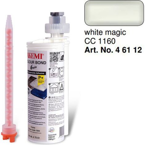Colle précolorée Colour bond P+250ML AKEMI CC 1150 Blanc magic (1/5)