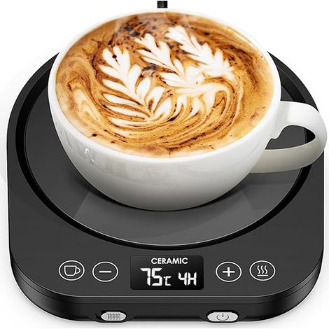 Calentador De Tazas - 9 Niveles De Temperatura - Apagado Automático 1-9 H - Para Café Té Cacao Leche - Uso En Escritorio - 1 Unidad (1/5)