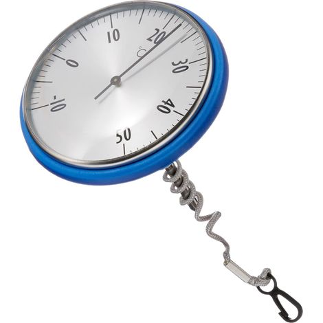 Thermometre Piscine - Acier Inoxydable - Affichage Analogique - Flotteur Integré - Pour Piscine Et Etang - 1 Unite (1/4)