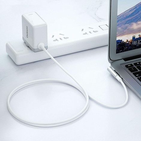 14.85V 3.05A 45W Power Adapter T-Tip for Mac Book Air 11-inch 13-inch - Mid 2012, 2013, 2014, 2015, 2017 Models A1465 A1466 MD592 MD760 MD761 (1/5)