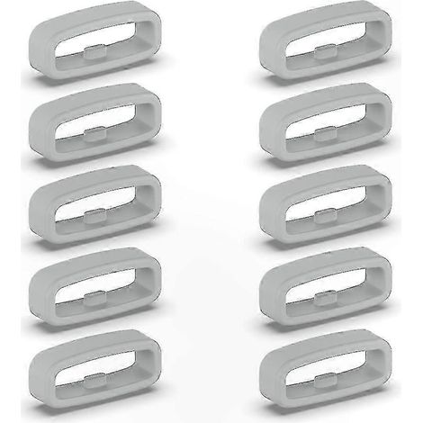 Anneaux de maintien en silicone pour bracelets de 18 mm, 20 mm et 22 mm, sangles de fixation pour un maintien sûr (18 mm gris) (1/2)