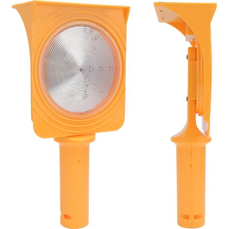 Lampe de signalisation solaire à LED haute luminosité, portative, clignotante rouge et bleue non synchrone (1/5)