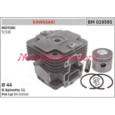 Segmentos cilindro pistón desbrozadora KAWASAKI motor TJ 53E 019595
