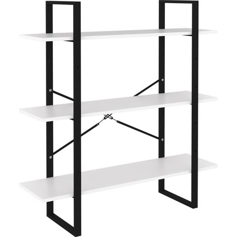 Maison Exclusive - Bücherregal Weiß 100x30x105 cm Holzwerkstoff
