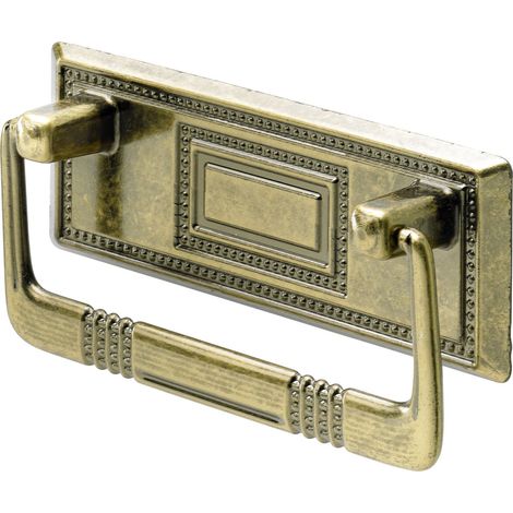 Hettich Möbelgriff Zinkdruckguss eckig 30,0 x 94,0 x 14,0 mm - 1 Stück Möbelgriffe