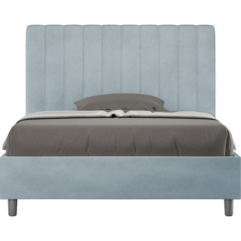 Letto 1 Piazza e Mezzo 120x190 cm Senza Rete Agueda Azzurro (1/5)