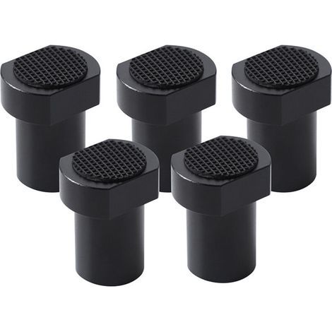 5 pièces Alliage d'Aluminium Presse Etabli pour Bench Dog Serre Joint Etabli pour Etabli Menuisier Bouchon de Positionnement de Serrage Accessoires d'Établi pour Trou de Chien de 20mm (Noir) (1/4)