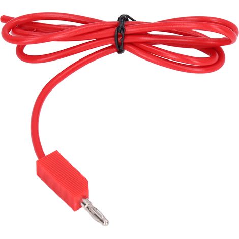 Lot de câbles banane avec fiches J.70010 30VAC-60VDC 19A PE laiton 4mm pour multimètre et batterie auto camion (1/5)