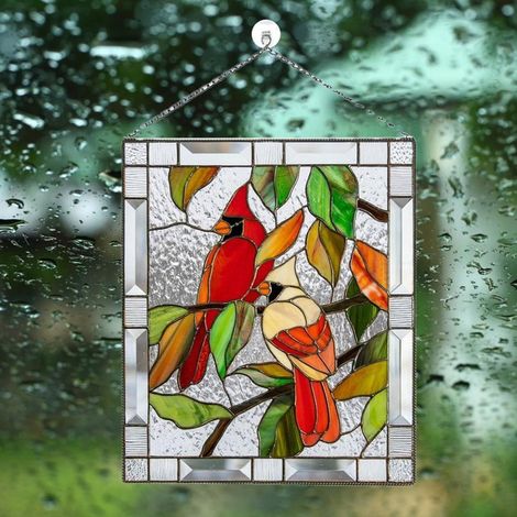 Atrapasueños de pájaros de acrílico de 20 cm para la ventana, regalo para mamá (1/5)