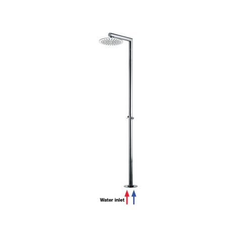 Colonne de douche pour piscine 2 robinets chromé NEK - Bossini L00383030 (1/2)