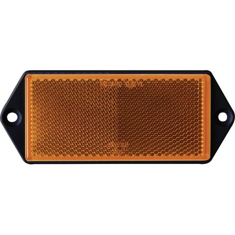 LAS Reflektor rechteckig orange 2 Stück Anhängerzubehör