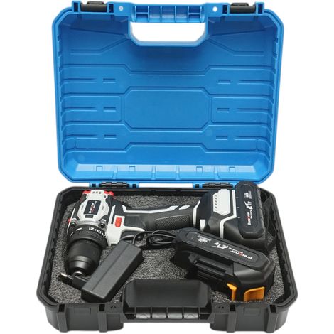 Avvitatore e trapano brushless con 2 batterie al litio 21V/1,5Ah, coppia 40Nm, mandrino da 10mm, velocità 1350rpm Breckner Germany (1/5)