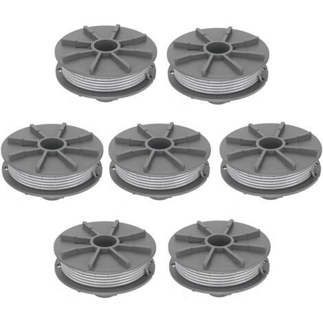 Bobine de fil pour Gardena 5307-20 débroussailleuse 1,65 mm 6,1 m, Bobine de fil rechange Coupe Bordure pour Gardena 5307 Easycut 400 Art.8846, ComfortCut450 Art.8847, PowerCut Art.8848 (7pcs)-Karteo (1/4)