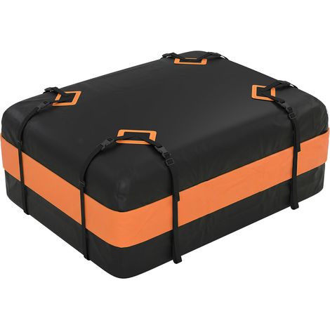 Portabagagli da Tetto Impermeabile 112x86x43 cm Capacità 425 L in Tessuto Oxford Arancione (1/5)