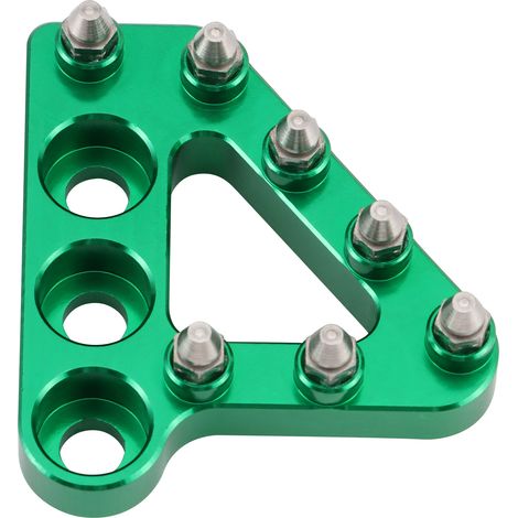 Modified off-road motorcycle foot pedals: Kvis K16 K18 with adjustable front and rear brake levers and foot pedals. (1/4)