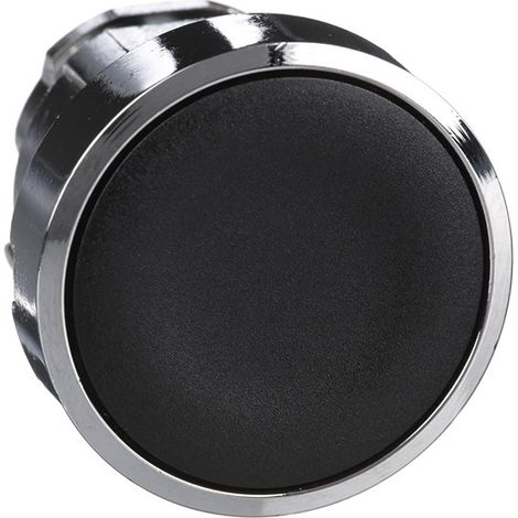 Cabezal de botón de impulso Telemecanique negro ZB4BA2 (1/3)