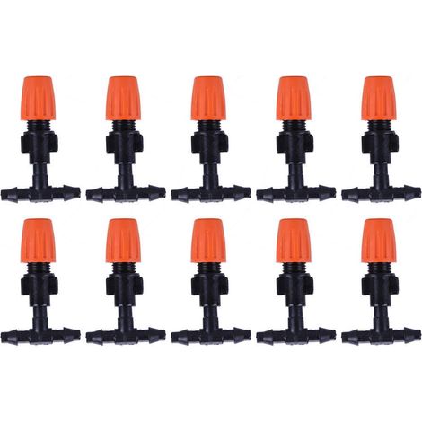 Mist Nozzle - 20 Pièces Pulvérisateur Trois Voies pour Arrosage Automatique - Jardin Serre Pelouse Potager - 5,5 x 3,2 x 1,0 cm (1/5)