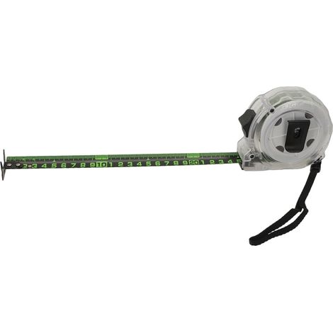 Ruban métrique en acier, inox/fluorescent, pour construction (1/5)