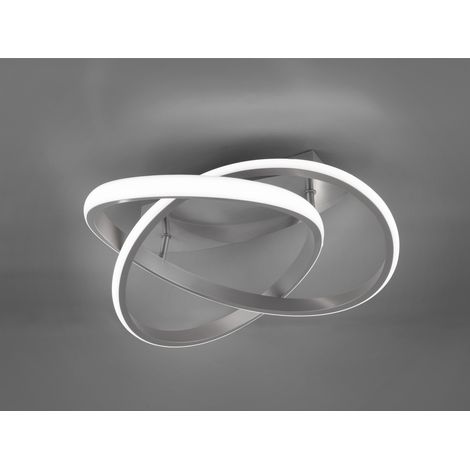 LED Design Decken Lampe Wohn Schlaf Zimmer Ring Design Leuchte Switch DIMMER Reality R62051107 (1/5)