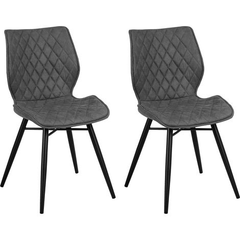 Esszimmerstuhl 2er Set LISLE Grau