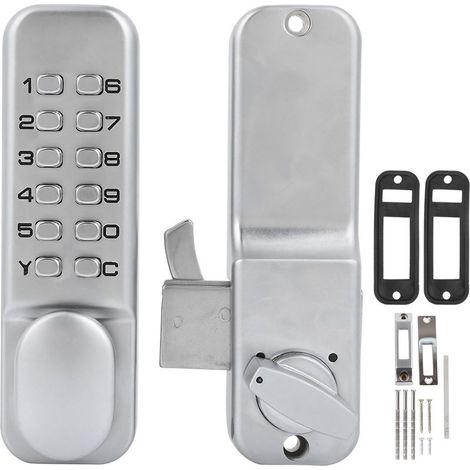 Lock to combination mechanical 1-11 digits For door sliding 10-60mm Housing zinc alloy Access without key desk and balcony (1/5)
