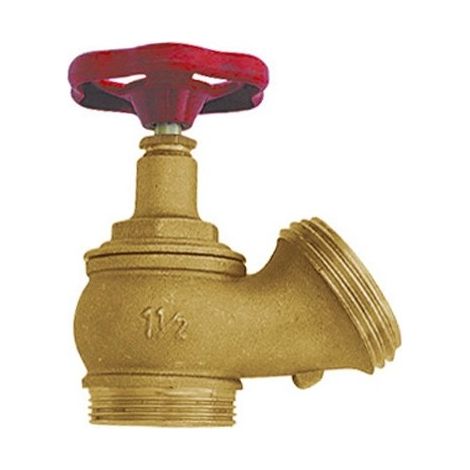 RUBINETTO IDRANTE PER MURO 1"1/2 x UNI 45