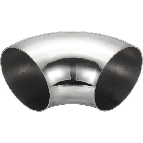 Coude À 90 Degrés Mandriné, 70mm OD D'Échappement En Acier Raccord De Tuyauterie Inoxydable 304 pour Tuyau Main Courante D'Escalier HVAC - 76mm (1/5)