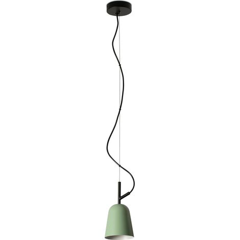 Faro STUDIO Lampada da soffitto a cupola da 11 cm verde opaco (1/2)