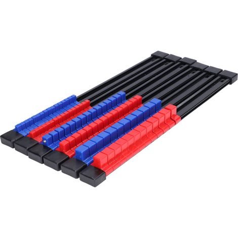 6-teiliges Steckschlüssel-Set aus ABS, 1/4", 3/8" und 1/2", hochwertige Steckschlüsselhalter für Reparaturen, Werkzeug und mehr (1/5)