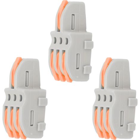20 connecteurs rapides SPLF13, 1 entrée, 3 sorties, distributeur de câbles TTap pour moteurs d'éclairage, 250 V (orange) (1/5)