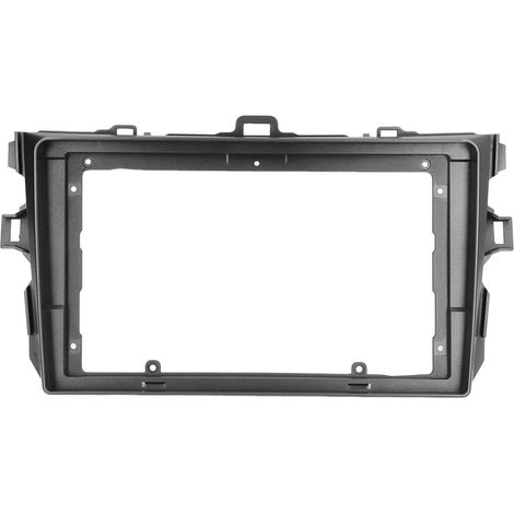 Façade d'autoradio 2DIN argentée de 9 pouces en ABS, panneau audio, remplacement pour Corolla 2006-2013 (1/5)