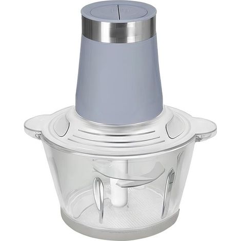 Hachoir électrique - AVIZAR - 200W - 2 L - 2 vitesses - Bol en verre - Gris (1/4)