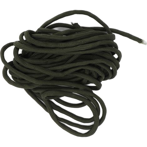 Corde de sécurité à 9 brins en polyester, corde de parachute verte, idéale pour le camping, la survie et la randonnée en extérieur. (1/5)