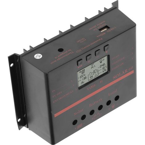 PWM 60A Solarladeregler Solarmodul-Regler DC12V/24V (1/5)