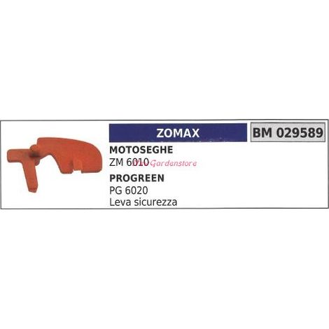 Leva sicurezza acceleratore ZOMAX motosega ZM 6010 029589