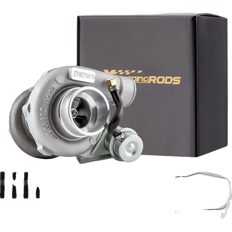 Turbochargeur, Coquille en Fonte Ductile, 23cm x 25cm x 26cm, Universel pour Moteurs de 1.5L-2.0L, Augmente jusqu'à 350CH, A/R 0.64 (1/5)