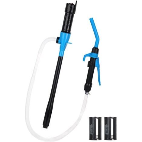 Pompe de transfert de liquide portable alimentée par piles, pompe de transfert d'eau et de carburant jusqu'à 2,2 GPM avec buse pour un contrôle rapide du débit et un arrêt, avec design de filtre