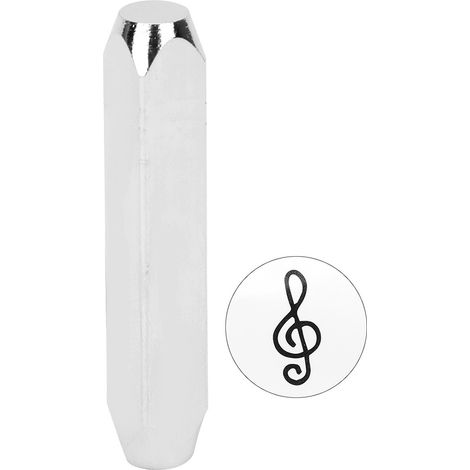 Lot en acier carbone 6mm/1/4in, poinçon de marquage pour cuir, bois, bijoux, bricolage, partition musicale. (1/5)
