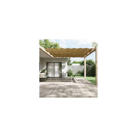 Store vertical, beige, 140 x 420 cm, tissu Oxford- Crezuo (1/4)