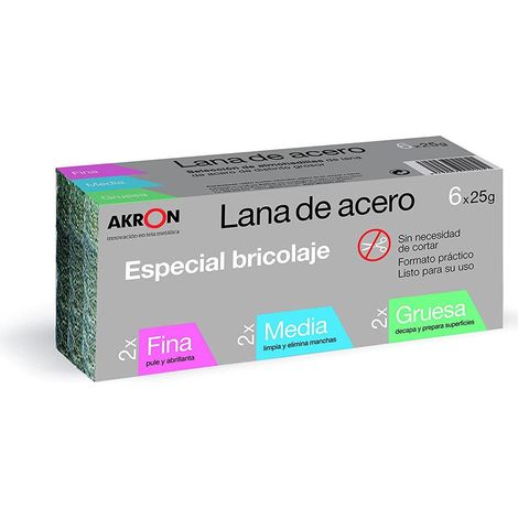 TAMPON LAINE D'ACIER ASSORTIE (1/5)