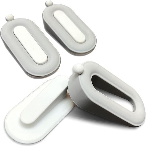 Butée de porte - Lot de 3  Cale de sécurité en caoutchouc pour le bas de porte sur moquette, béton, carrelage, linoléum et bois - Porte robuste (1/5)